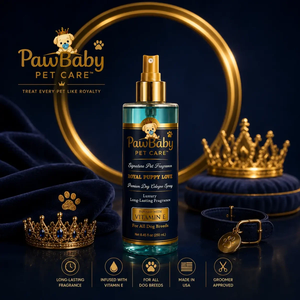PawBaby Royal Puppy Love dog cologne spray